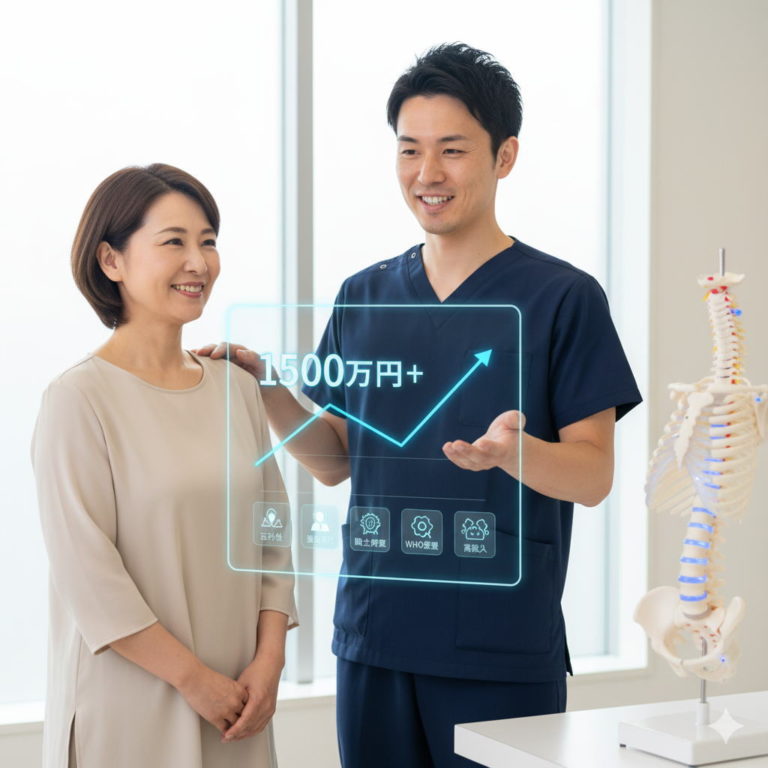 カイロプラクターの年収は？本当に稼げる？日本のカイロプラクターの平均収入から、働き方による収入差、キャリアアップで年収1000万円以上を目指す方法まで、収入の「リアル」と具体的な道筋を徹底解説。カイロプラクターの仕事に興味がある方必見！
