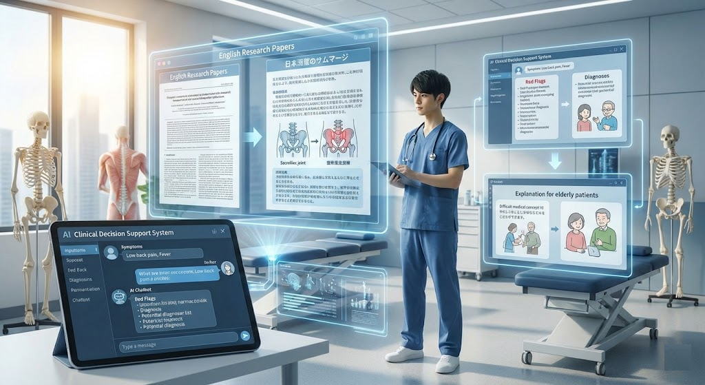 これからカイロプラクターを目指す君たちへ。AIは敵ではない、最短で一流になるための最強のパートナーだ。学習、臨床推論、患者説明での具体的なAI活用法と、デジタルには絶対に代われない「手の技術」の重要性を、日米で活躍する医学博士のD.C.が解説する生存戦略。