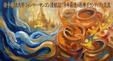 明日よりミャンマー・ヤンゴンへ。徒手療法大学としてNGO病院でのカイロプラクティック治療ボランティアと孤児院での炊き出しを行います。今年最後の渡緬活動に向けた想いを綴りました。