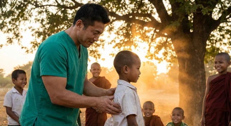 「カイロプラクティック×海外」をテーマに、ミャンマーでのボランティア活動で見えた「手一つで国境を越える力」を語ります。道具も言葉もいらない、どこでも生きていける「地力」とは？徒手療法大学学長が、世界を目指す未来の治療家へ贈る熱いメッセージ。