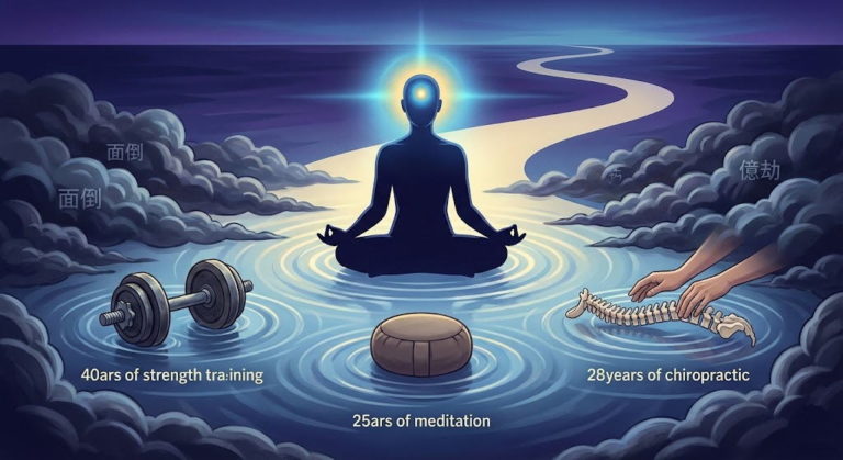 筋トレ歴40年、瞑想歴25年、カイロプラクティック歴28年の徒手療法大学学長が教える「継続の極意」。三日坊主の原因は「心の反応」にあった？技術習得や勉強が続かないと悩むあなたへ、意志力に頼らずに継続するための具体的なマインドセットを解説します。