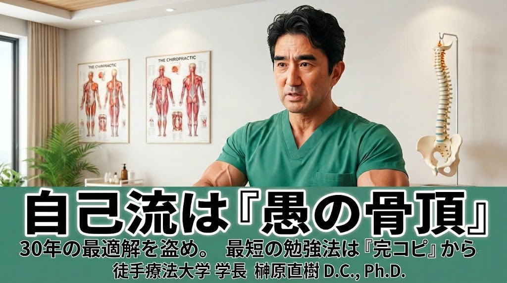 カイロでメンテ カイロプラクターの勉強法】私の30年を一瞬で盗め - 徒手療法大学